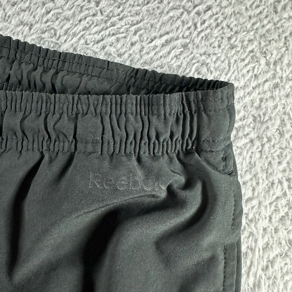 Reebok Windbreaker Track Pants Mens XL Lined Pockets Elastic‎ Zip Ankle